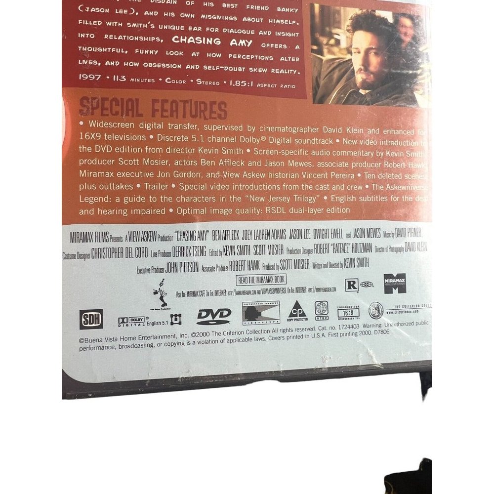 Chasing Amy (DVD, 2000, Criterion Collection) - Picture 3 of 4